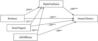 Effects of resilience, social support, and academic self-efficacy, on mental health among Peruvian university students during the pandemic: the mediating role of digital inclusion